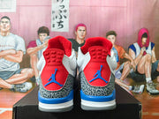 Jordan 3 Retro White Blue Basketball Sneakers