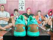 Nike Zoom Basketball Shoes in Turquoise and Gold