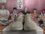 Floral X-Flow Sneakers in Beige