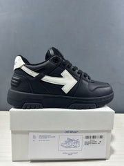 Off-White Out Of Office Sneakers Black White OMAI89C99LEA0191001