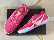Nike Kobe 9 Pink Silver Basketball Sneakers