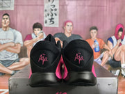 Nike Black and Pink Basketball Sneakers