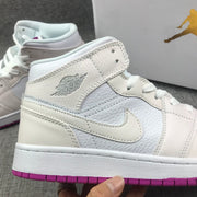 Jordan Air Jordan 1 Mid GG Sneakers White Grey Pink