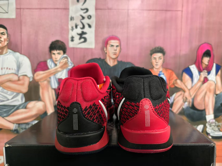 Nike Red and Black Basketball Sneakers