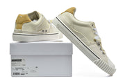 Maison Margiela Replica Low-Top Sneakers in Cream and Tan