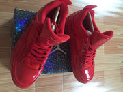Jordan 4 Red Patent Leather Sneakers 719864 600