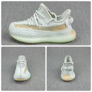 Yeezy 350 V2 Kids Sneakers Pale Gray with Tan Stripe