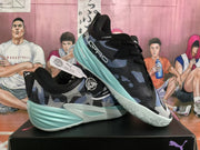 Puma Black Blue Basketball Sneakers