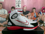 Nike High-Top Basketball Sneakers White Black Red