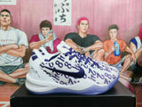 Nike Basketball Shoes, White and Purple