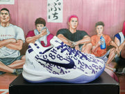 Nike Basketball Shoes, White and Purple
