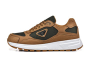 Prada Brown and Black Low-Top Sneakers