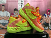 Puma Basketball Shoes in Neon Orange and Lime