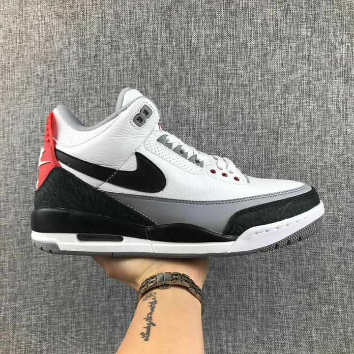 Jordan Air Jordan 3 White Grey Men's Sneakers