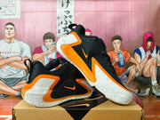 Nike Basketball Shoes Black Orange and White