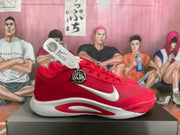 Nike A'ja Basketball Sneakers Red and White