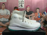 Under Armour Curry Basketball Shoes White Teal High-Top