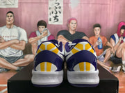Nike Basketball Sneakers White Purple Yellow