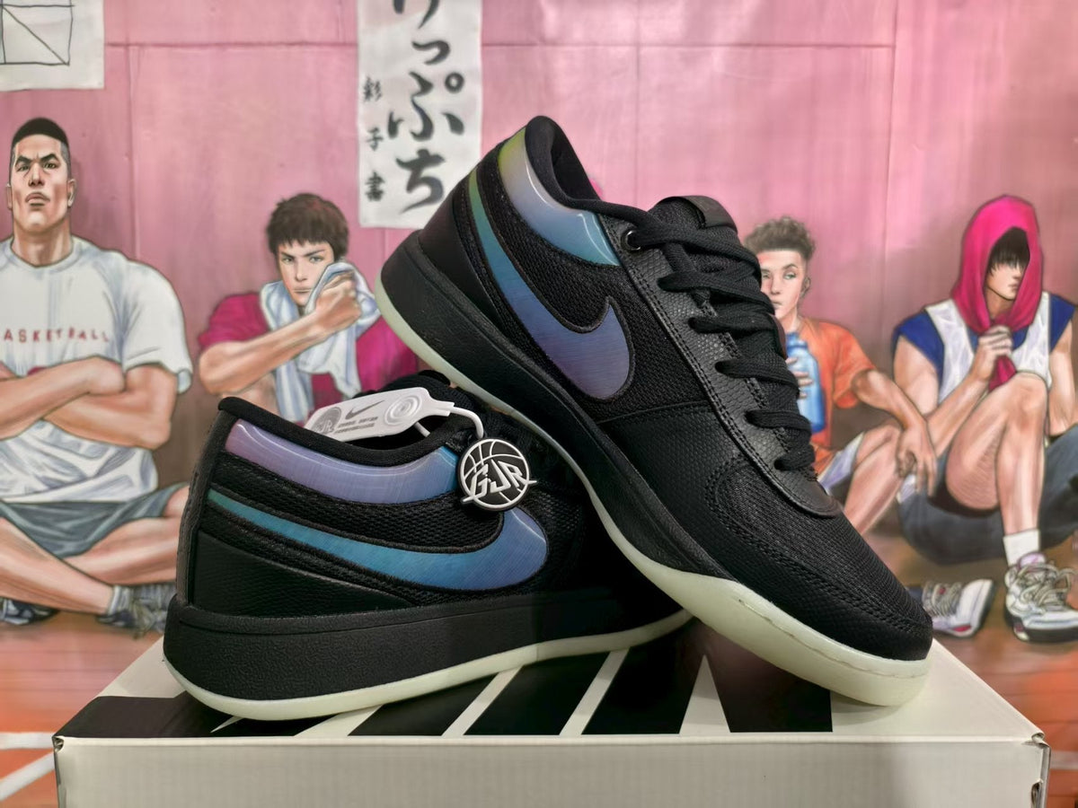 Nike Black Multicolor Low-Top Sneakers