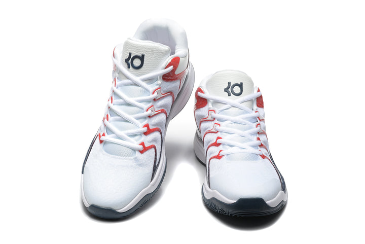 Nike KD Basketball Sneakers White Red Black 876-13