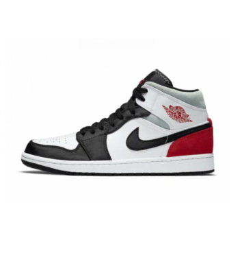 Jordan 1 High Black White Red Sneakers 852542-100