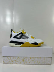 Jordan Air Jordan 4 Vivid Sulfur Sneakers White Yellow Black