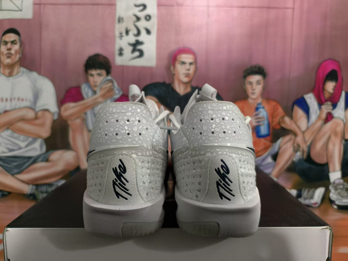 Nike White and Red Basketball Sneakers