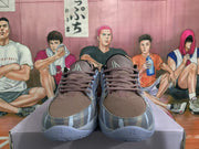 Nike Blue Gray Low-Top Basketball Sneakers