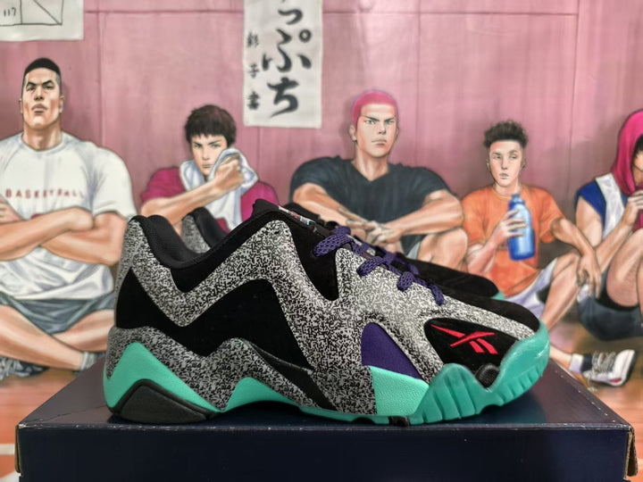 Reebok Collaboration Sneakers Black Gray and Green