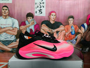 Nike Pink and Black Basketball Sneakers