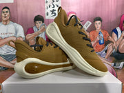 Gold Low-Top Sneakers with Lace-Up Design