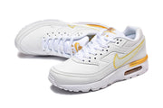 Nike Air Max White and Gold Sneakers