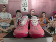 Nike Basketball Sneakers Pink and White Breast Cancer Style