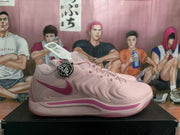 Nike Pink Basketball Sneakers with Dark Pink Swoosh
