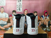 Jordan Air Jordan 12 White and Red Basketball Sneakers