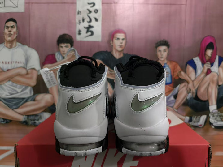 Nike Air More Uptempo Black White Sneakers