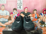 Nike Black Basketball Shoes with Metallic Swoosh