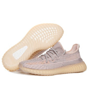 Yeezy 350 V2 Knit Sneakers in Taupe