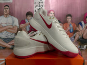 Nike White and Red Swoosh Sneakers
