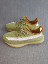 Yeezy 350 V2 Reflective Green Knit Sneakers