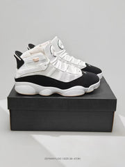 Jordan White Black Pink High-Top Sneakers