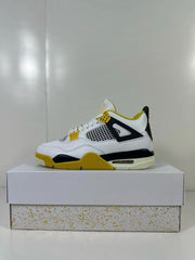 Jordan Air Jordan 4 Vivid Sulfur Sneakers White Yellow Black