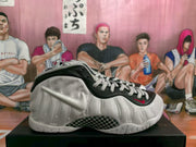 Nike Air Foamposite Sneakers Cream White Black Red