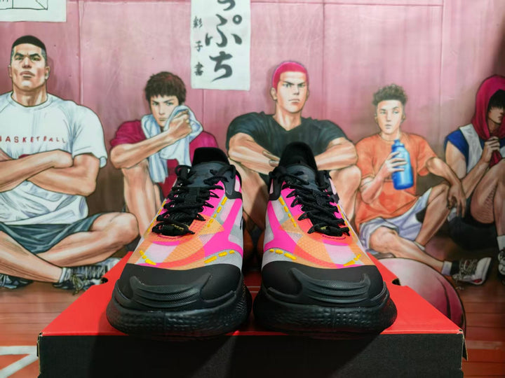 Under Armour Curry Basketball Sneakers Black Pink Orange