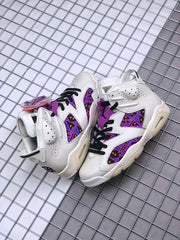 Jordan Air Jordan 6 Quai 54 Sneakers White Purple