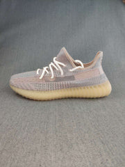 Yeezy 350 V2 Knit Sneakers Grey Pink Gum Sole