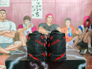 Nike Black and Red Basketball Sneakers