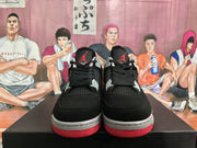 Jordan 4 Black Cement Sneakers Black Grey Red