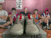 Green Red and Cream Sneakers