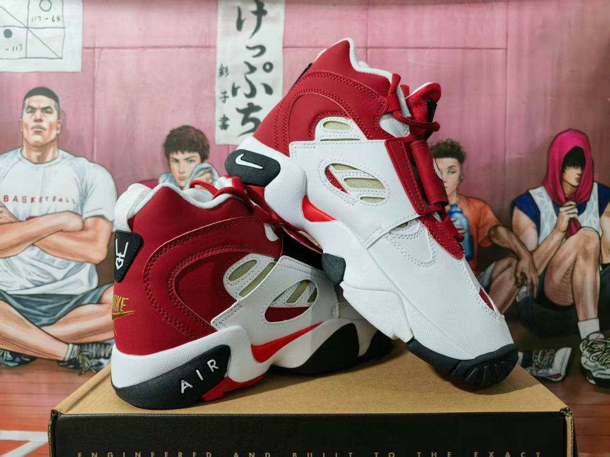Nike Basketball Sneakers White and Red